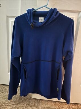 Melanzana Royal Blue Thermal Pullover Hoodie